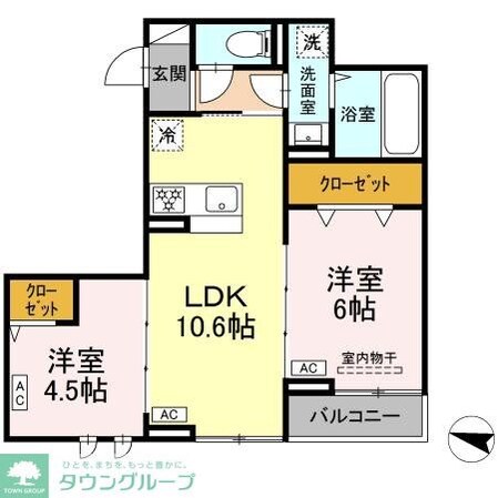 セレスティア西綾瀬の物件間取画像